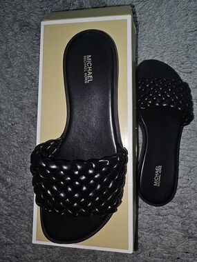 Michael Kors Deanna Braided Slide Size 9